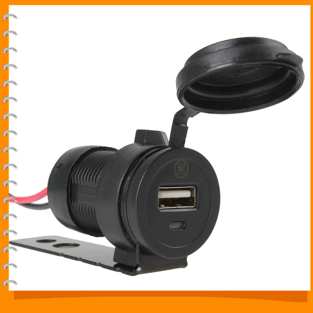 12v to 5v waterproof motorcycle mobile phone usb charger power adapter outlet socket 12v to 5v waterproof motorcycle mobile phone usb charger power adapter outlet socket