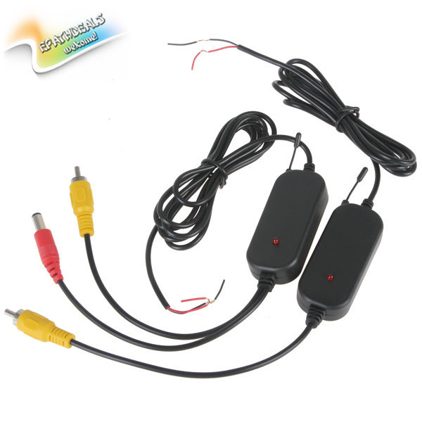2.4ghz rca color video car wireless transmitter receiver 2.4g for rearview backup reverse camera / front car camera