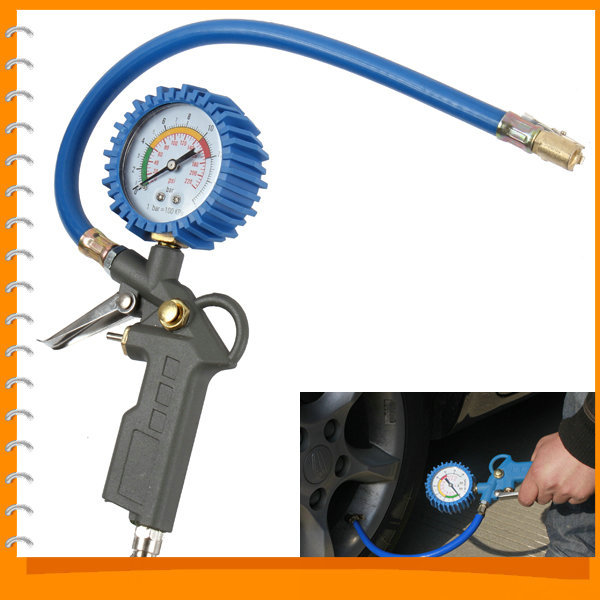 220 psi motorcycle bicycle auto car tyre tire air pressure gauge meter measurement vehicle tester with inflating gun 220 psi motorcycle bicycle auto car tyre tire air pressure gauge meter measurement vehicle tester with inflating gun