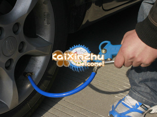220 psi motorcycle bicycle auto car tyre tire air pressure gauge meter measurement vehicle tester with inflating gun