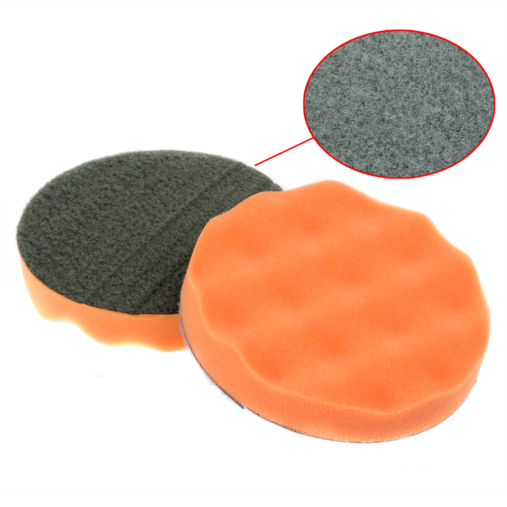 2pair 4pcs! auto car polishing pad set honeycomb extra coarse sponge foam polishing buffing pad kit