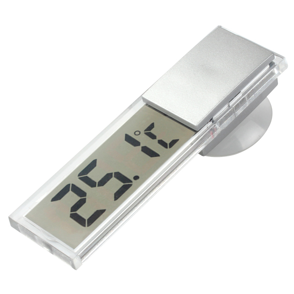 2pcs! indoor & outdoor lcd display digital auto car thermometer car temperature gauge meter with sucker cup