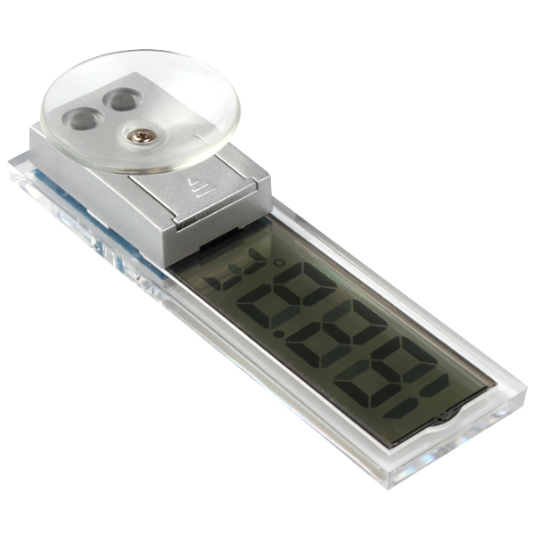 2pcs! indoor & outdoor lcd display digital auto car thermometer car temperature gauge meter with sucker cup