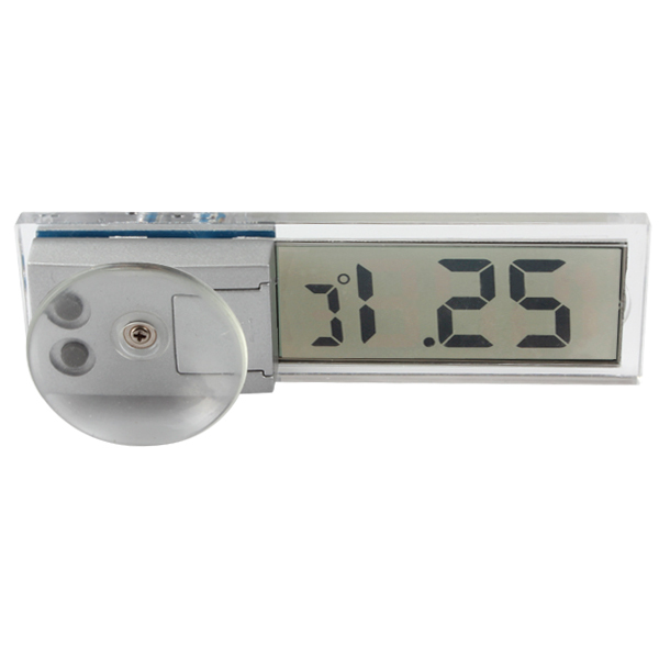 2pcs! indoor & outdoor lcd display digital auto car thermometer car temperature gauge meter with sucker cup