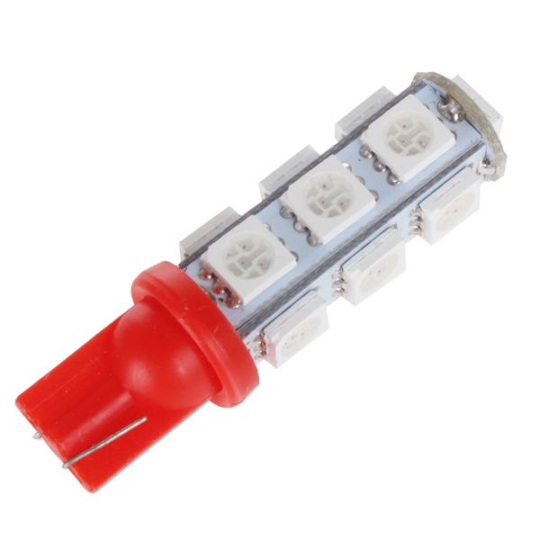 3pcs! t10 smd 5050 2.5w 12v universal auto car clearance light source 13 x led bulb lamp - red / pink / yellow / green / white