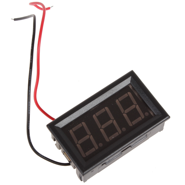 4.5-30v yb27 red led panel car digital voltmeter volt meter tester motorcycle car voltage monitor