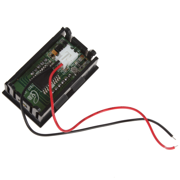 4.5-30v yb27 red led panel car digital voltmeter volt meter tester motorcycle car voltage monitor