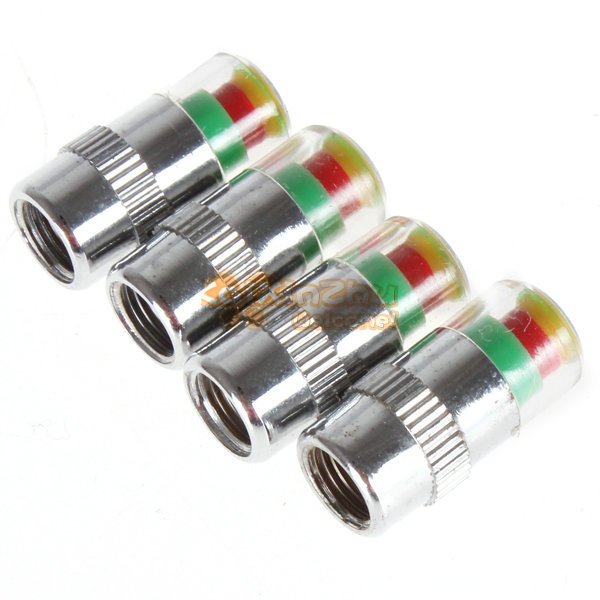 4 x 2.4 bar car tyre tire air pressure monitoring system warning indicator tire valve stem caps for auto vehicle truck