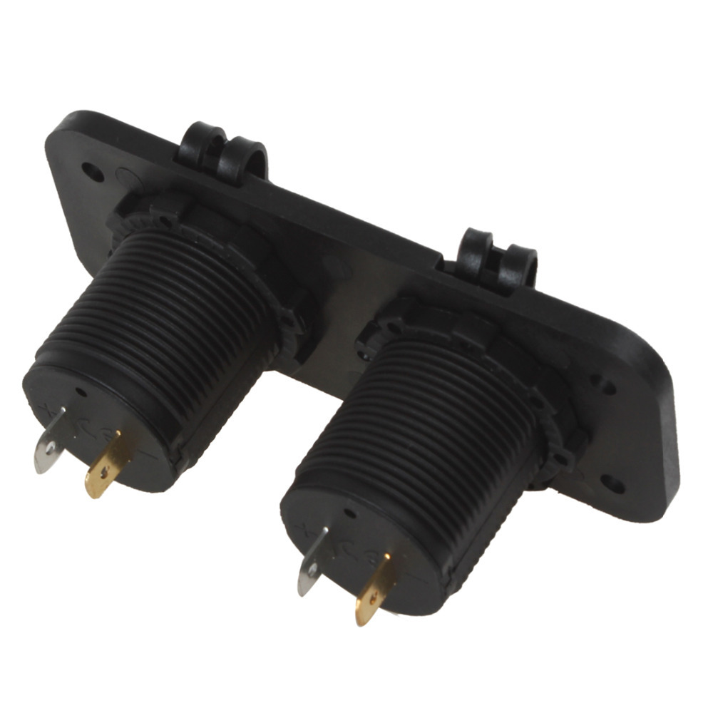 5v 3.1a universal waterproof luminous led 4 usb port motorcycle power supply socket splitter charger adapter for phone mp3 gps