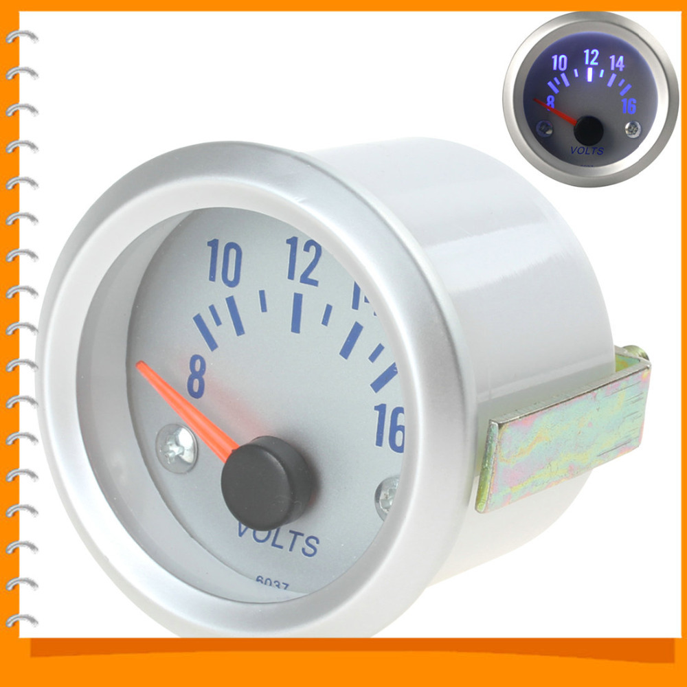 8-16v blue light auto car voltmeter gauge voltage volt meter 8-16v blue light auto car voltmeter gauge voltage volt meter