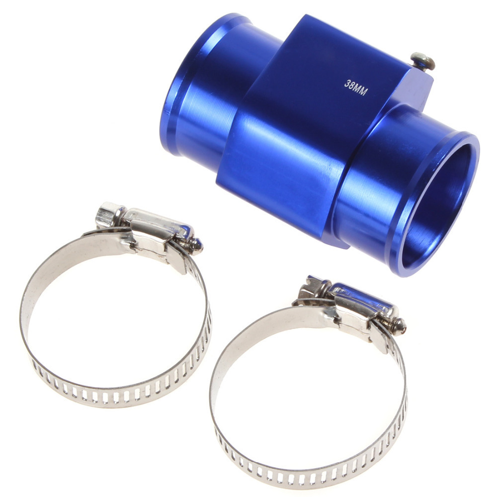 auto car water temperature guage meter water temp sensor adapter 38mm aluminium with clamps