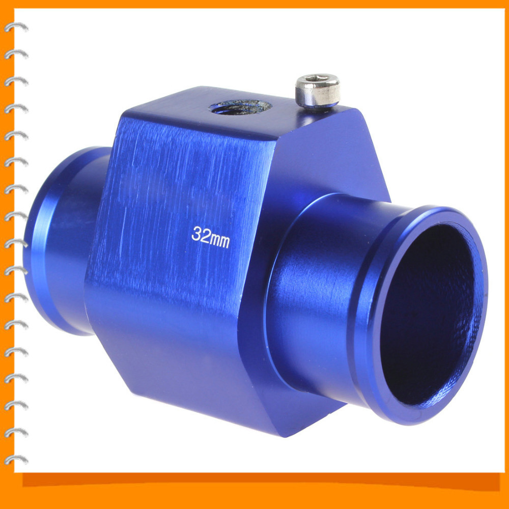 auto car water temperature sensor adapter water temp guage meter 32mm aluminium with clamps auto car water temperature sensor adapter water temp guage meter 32mm aluminium with clamps