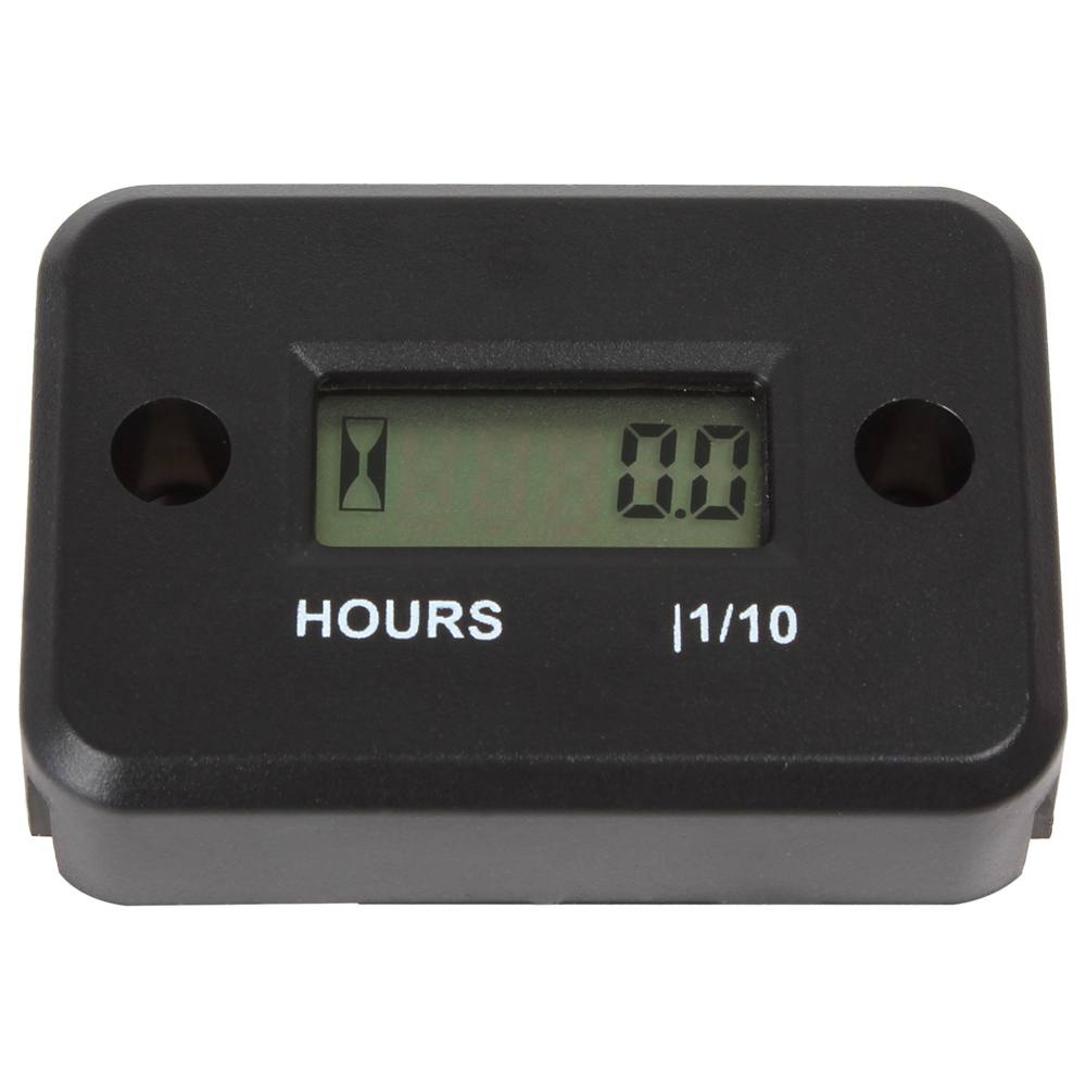 completely waterproof engine hour meter lcd screen display induction type engine meter gauge for all gasoline engine