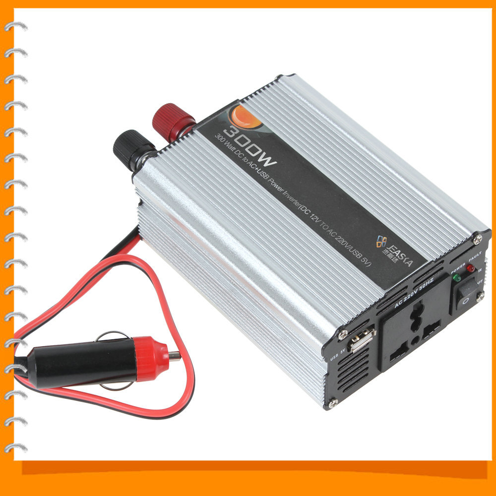 dc 12v to ac 220v / usb 5v 300w car power inverter adapter auto car power converter adaptor automatic thermal shutdown dc 12v to ac 220v / usb 5v 300w car power inverter adapter auto car power converter adaptor automatic thermal shutdown