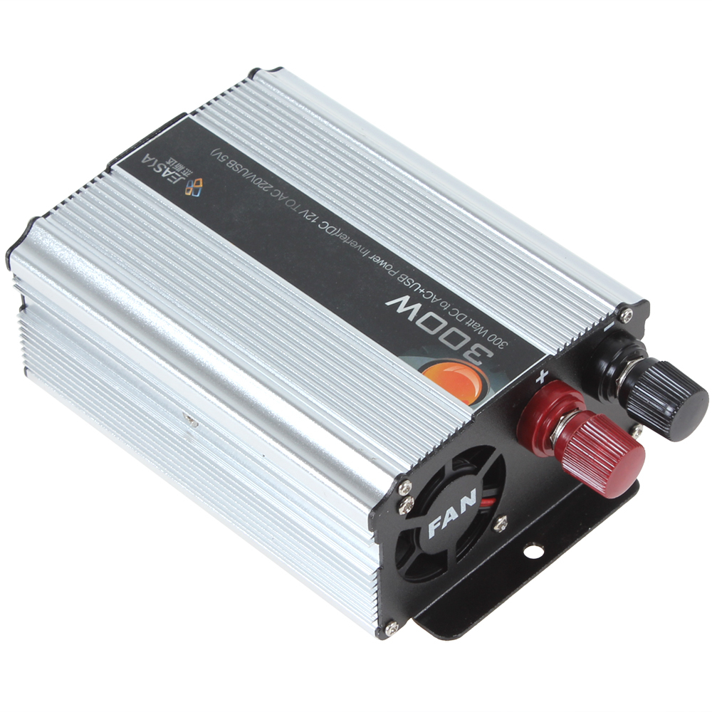 dc 12v to ac 220v / usb 5v 300w car power inverter adapter auto car power converter adaptor automatic thermal shutdown