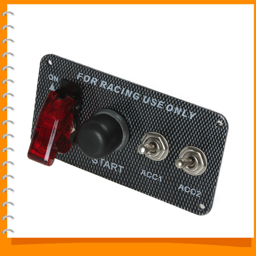 hx-11504 12v led auto car toggle racing engine start push button ignition switch panel set hx-11504 12v led auto car toggle racing engine start push button ignition switch panel set