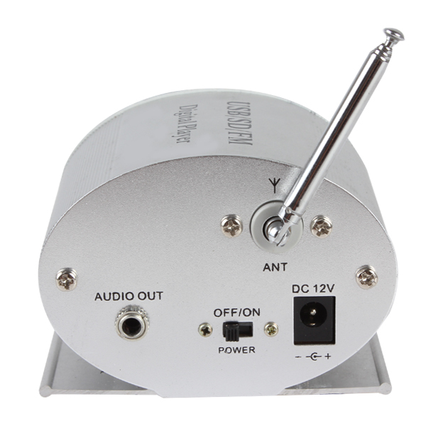 hy1003 mini digital car amplifier audio player reader support mp3 / fm radio / sd / usb input with remote control