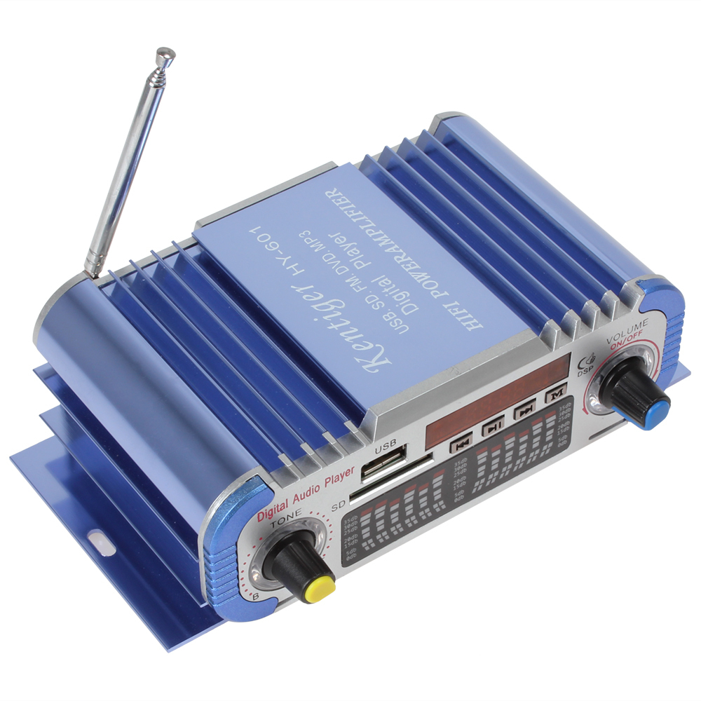 hy601 hi-fi mini digital motorcycle auto car stereo power amplifier sound mode audio music player support 2 channel usb fm sd
