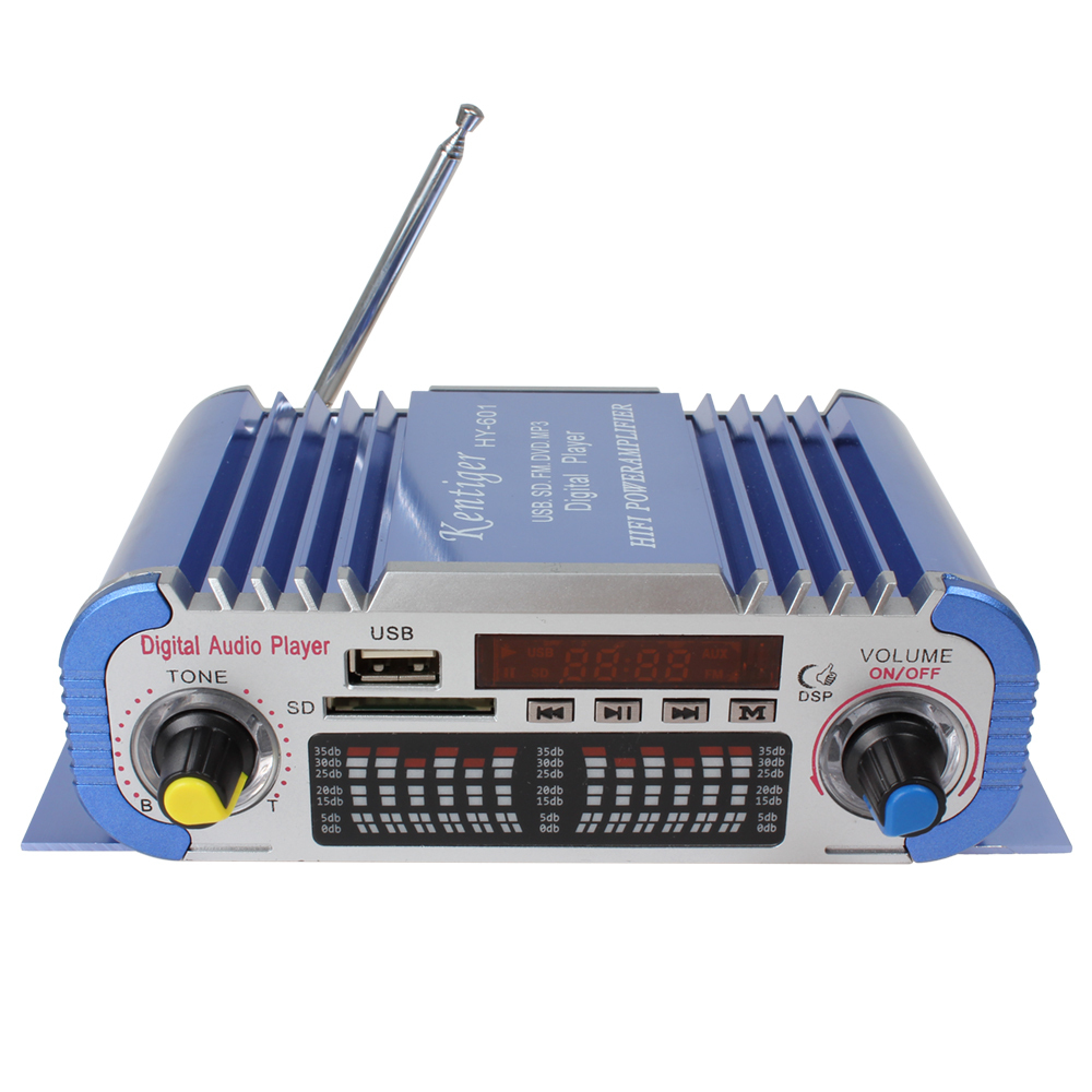 hy601 hi-fi mini digital motorcycle auto car stereo power amplifier sound mode audio music player support 2 channel usb fm sd