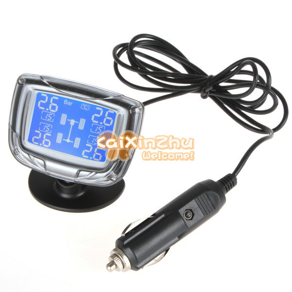 !! inchange tpms mini lcd digital auto car tire tyre pressure monitor monitoring system pressure gauge meter with 4 sensors