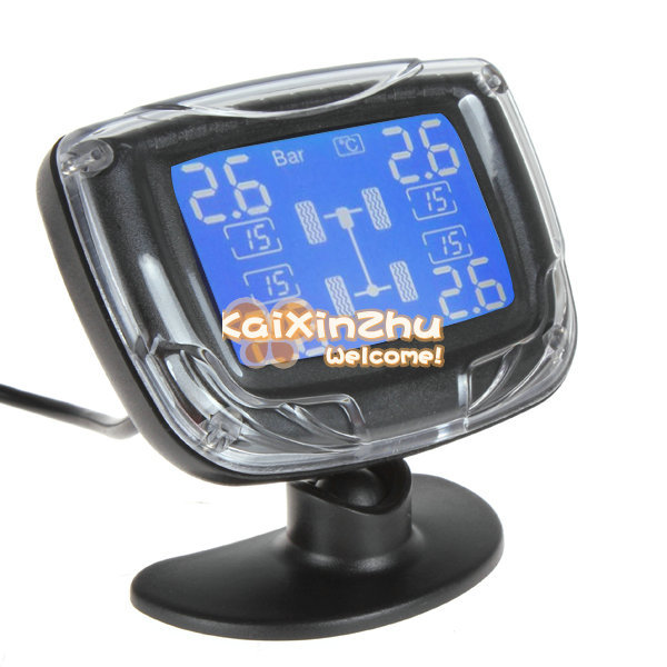 !! inchange tpms mini lcd digital auto car tire tyre pressure monitor monitoring system pressure gauge meter with 4 sensors