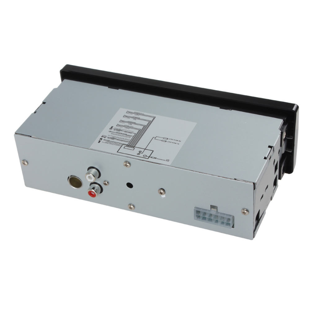 ksd6205 12v lcd car fm radio receiver usb & sd slot audio mp3 player power amplifier aux input 50w x 4ch rca preamp output