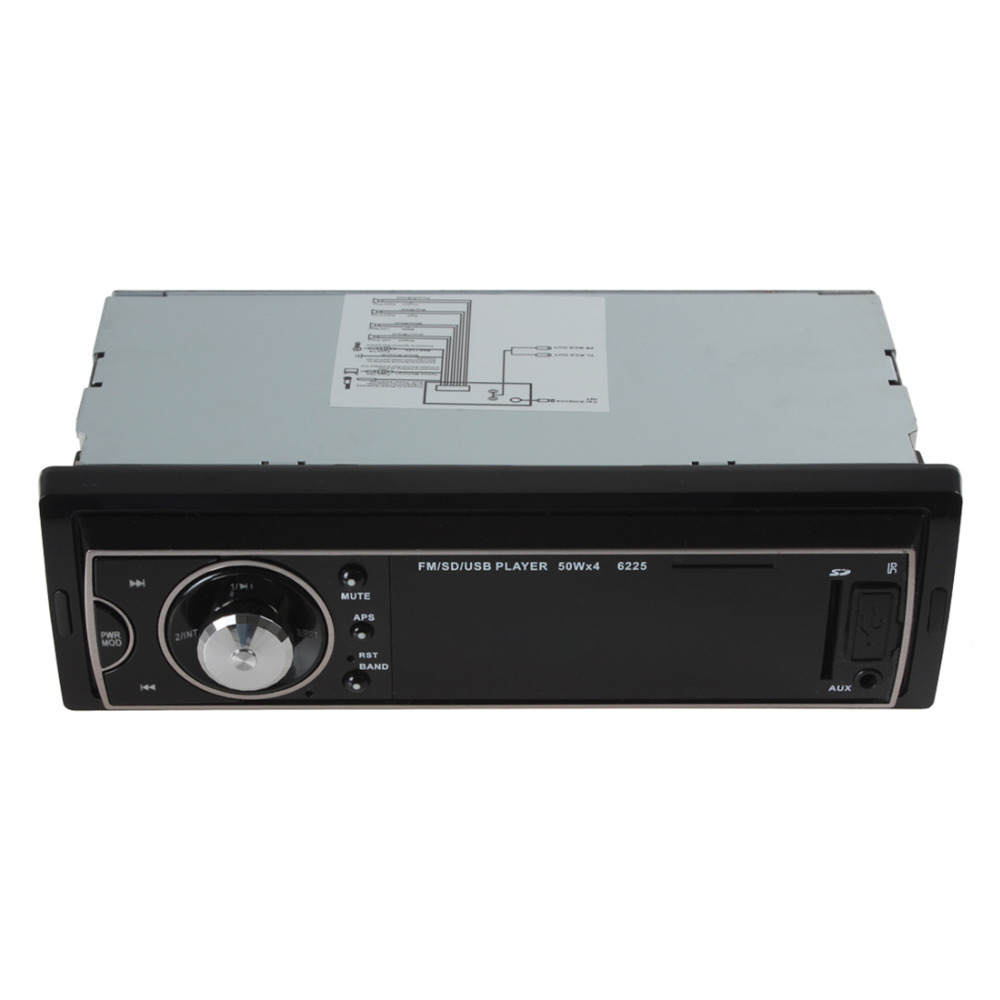 ksd6225 12v 50w x 4ch stereo car digital fm radio receiver audio mp3 player power amplifier with usb & sd card slot with remote