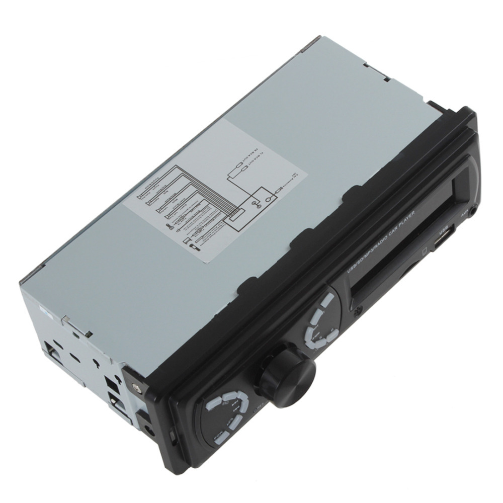 ksd833 digital fixed panel auto car fm radio receiver usb & sd slot audio mp3 player stereo power amplifier aux input 50w x 4
