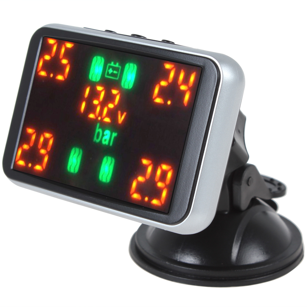led digital real-time car tire pressure monitor & temperature monitoring system car tyre pressure meter gauge sensors