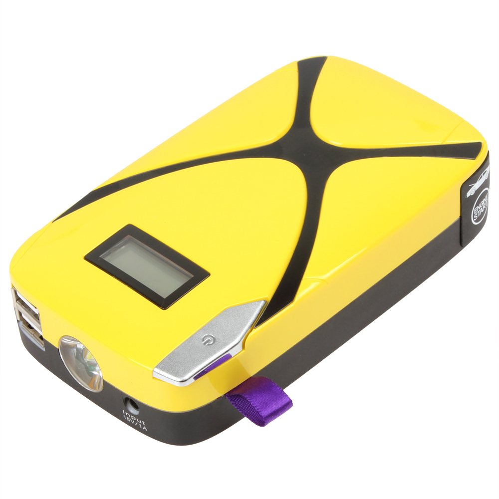 portable mini pocket car battery jump starter 8000mah multi-function auto car power bank pack for phone / laptop