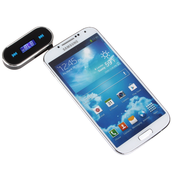 portable wireless 3.5mm vehicle auto car fm transmitter hands for ipod ipad iphone mobile phone mp3 player