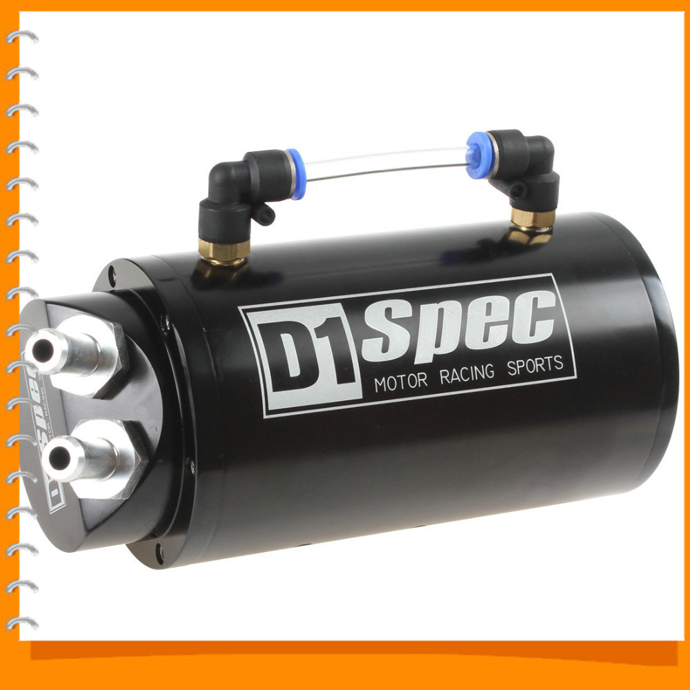 round billet aluminum 750ml racing turbo engine oil catch reservoir tank / can round billet aluminum 750ml racing turbo engine oil catch reservoir tank / can