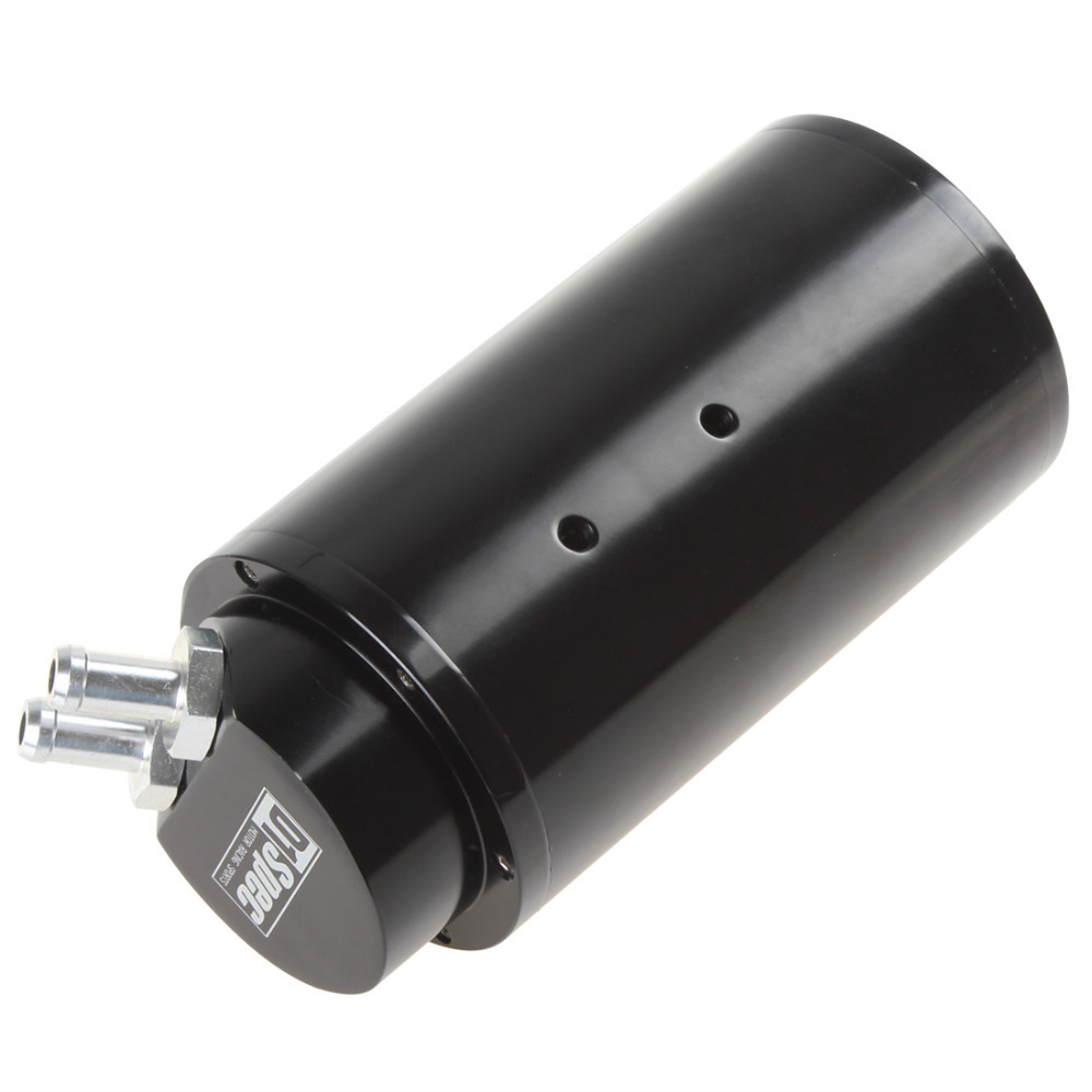 round billet aluminum 750ml racing turbo engine oil catch reservoir tank / can