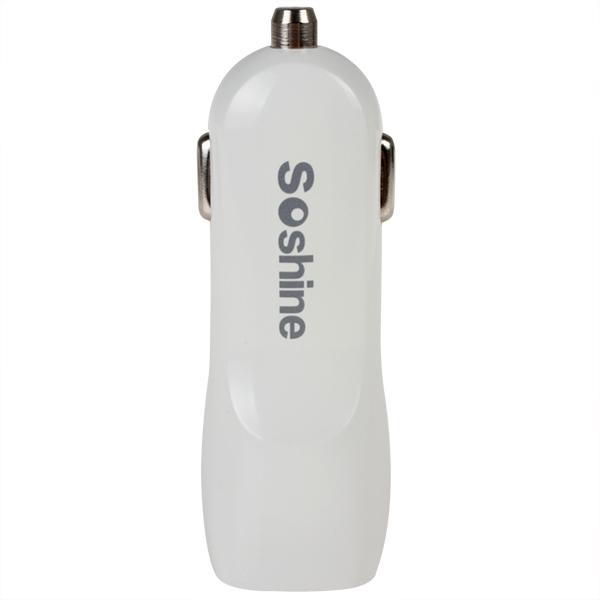soshine new 2-port dual usb car charger adapter 5v 1a / 2a auto car adaptor for iphone ipad & android mobile phone tablet mp3