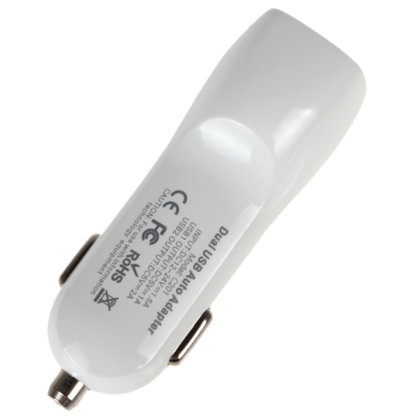 soshine new 2-port dual usb car charger adapter 5v 1a / 2a auto car adaptor for iphone ipad & android mobile phone tablet mp3