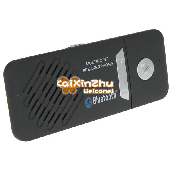 sun visor clip-on dual-point bluetooth 3.0 wireless hands + edr auto car kit speakerphone speaker phone hands calls