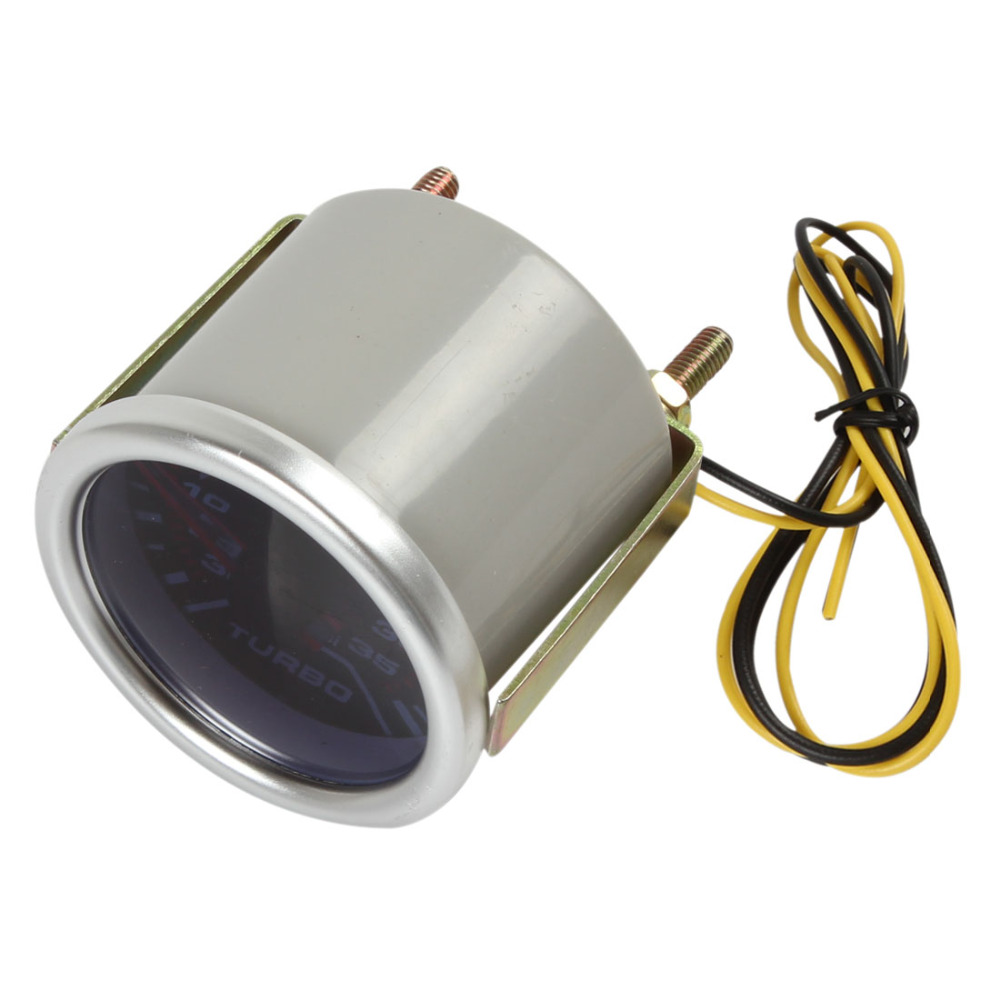 super white light led car universal turbo boost gauge for auto truck boat motorcycle 2" 52mm 0 ~ 30in.hg / 0 ~ 35psi