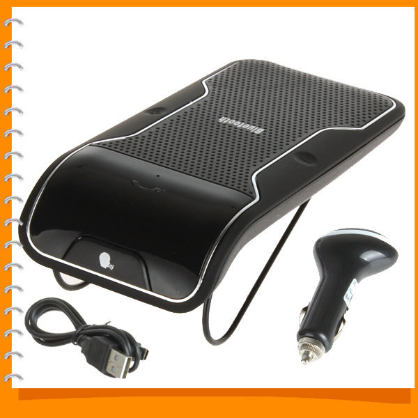 universal wireless bluetooth car hands speakerphone speaker phone hands bluetooth car kit + car charger