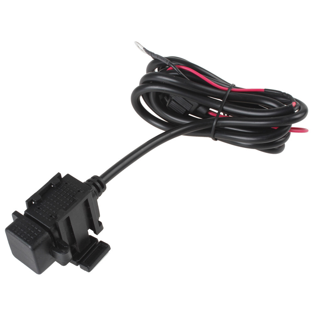 waterproof motorcycle phone charger dual usb power supply port outlet socket charger adapter for mobile phone gps ipod camera