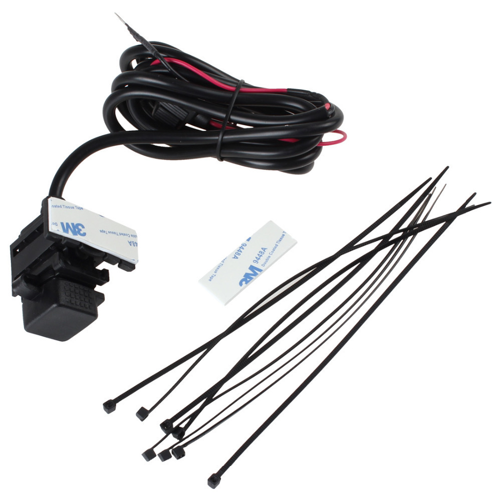 waterproof motorcycle phone charger dual usb power supply port outlet socket charger adapter for mobile phone gps ipod camera