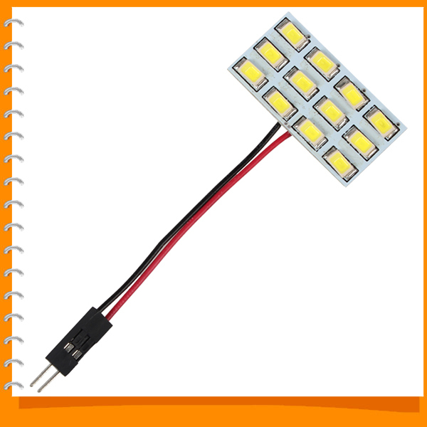 white 12 led 5730 smd panels car interior light xenon bright car dome map reading light lamp