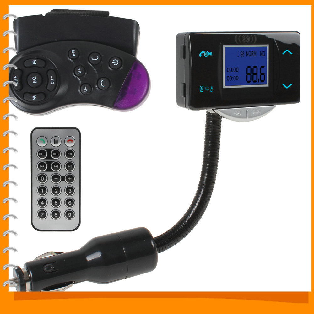 wireless hands bluetooth car kit hands mp3 player fm transmitter modulator support remote control dial + usb / sd / mmc wireless hands bluetooth car kit hands mp3 player fm transmitter modulator support remote control dial + usb / sd / mmc