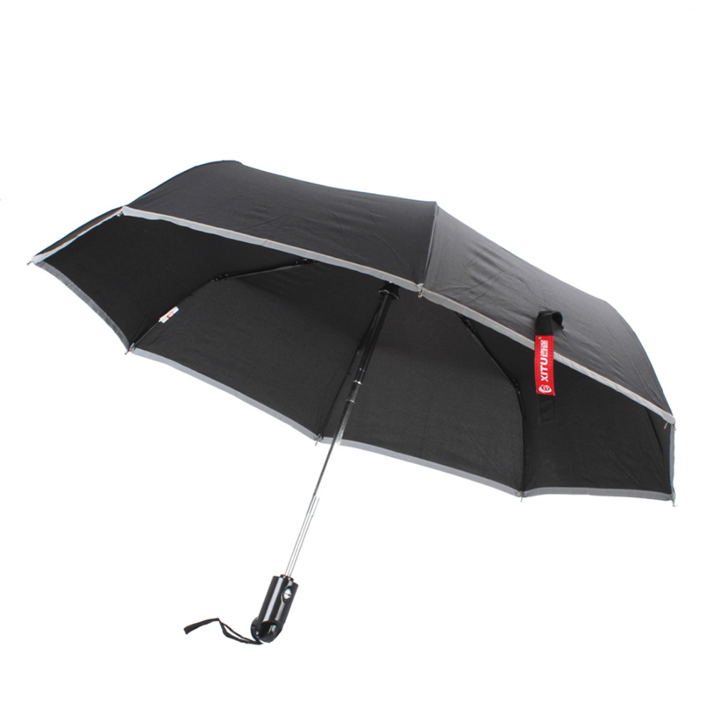 xt-as001 car folding automatic umbrella with automatic open/close+ cuspidal emergency steel hammer with cover