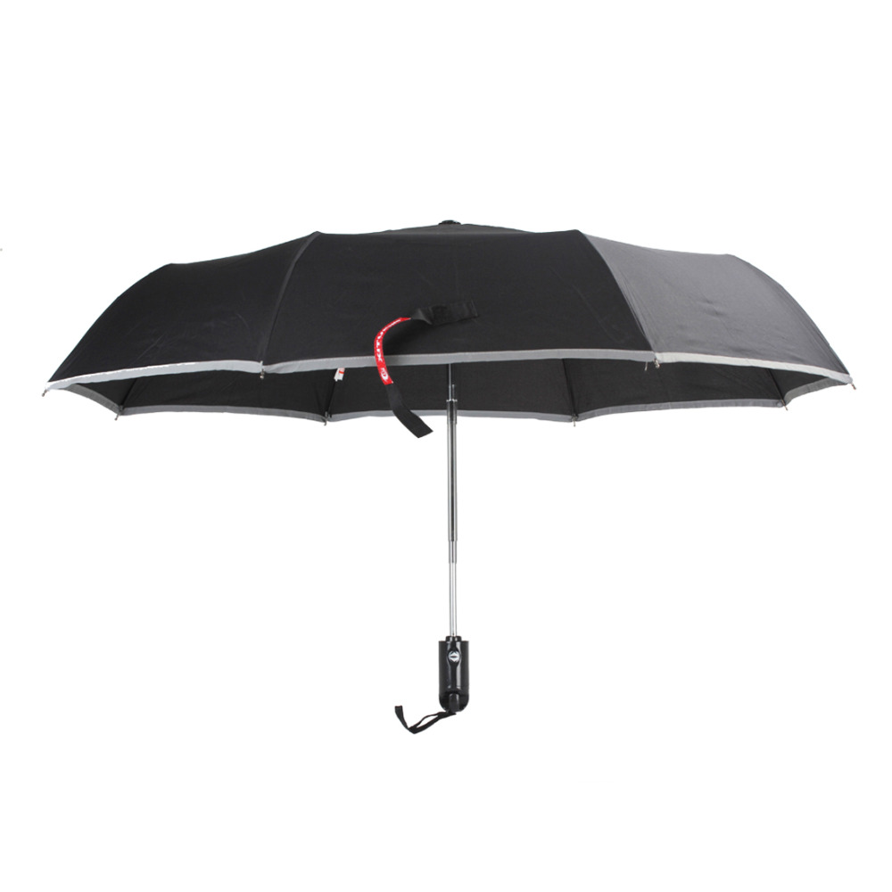 xt-as001 car folding automatic umbrella with automatic open/close+ cuspidal emergency steel hammer with cover