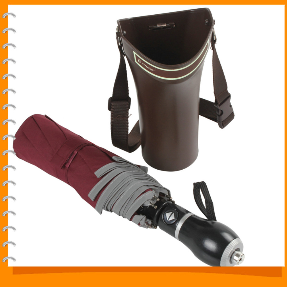 xt-as009 car foldable folding umbrella automatic open / close with emergency steel hammer & reflective article + container xt-as009 car foldable folding umbrella automatic open / close with emergency steel hammer & reflective article + container