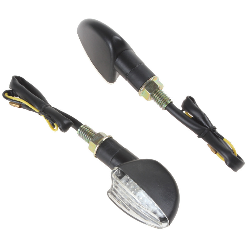 1 pair! universal led motorbike motorcycle turn signal indicator tail lights lamp