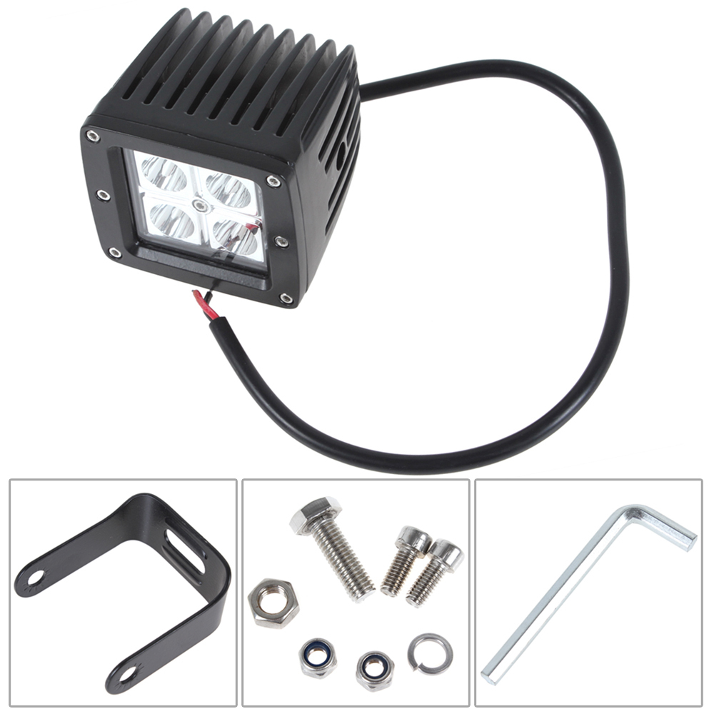 1040lm 16w 4 x 4w waterproof offroad car led work light led work lamp for motorcycle / tractor / boat / 4wd off road / suv / atv