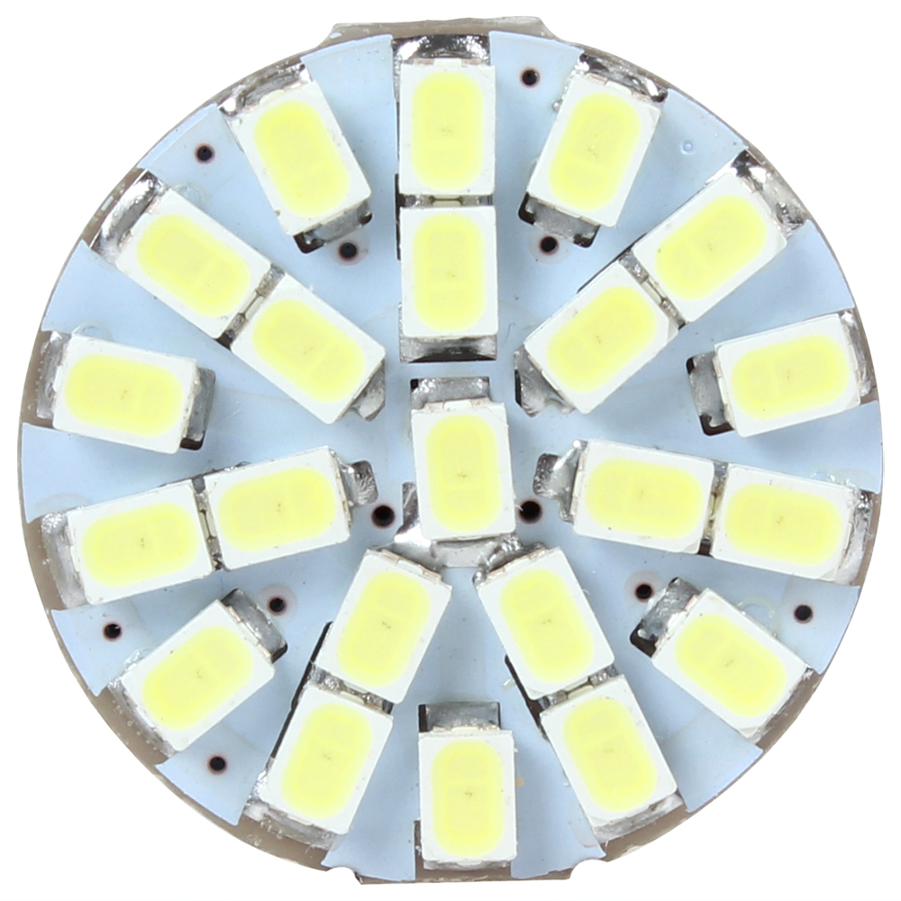 10pcs! 12v 4w 1157 22 smd 1206 white led car turn signal light bulb car brake tail corner stop parking side marker light lamp