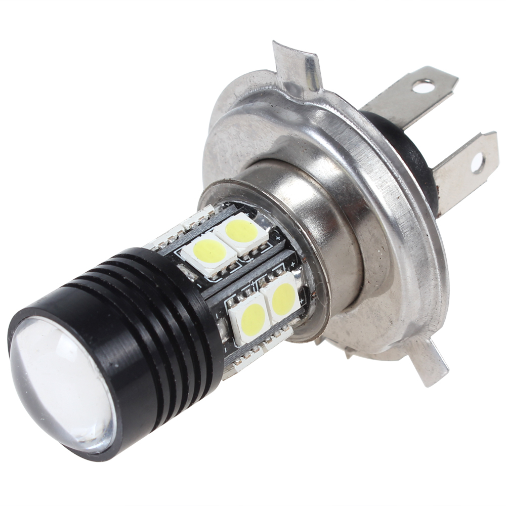 12v 5.5w h4 super bright auto car led foglights drl daytime running lights bulb led fog lamp with cree xp-e + 12 x 5050 smd leds