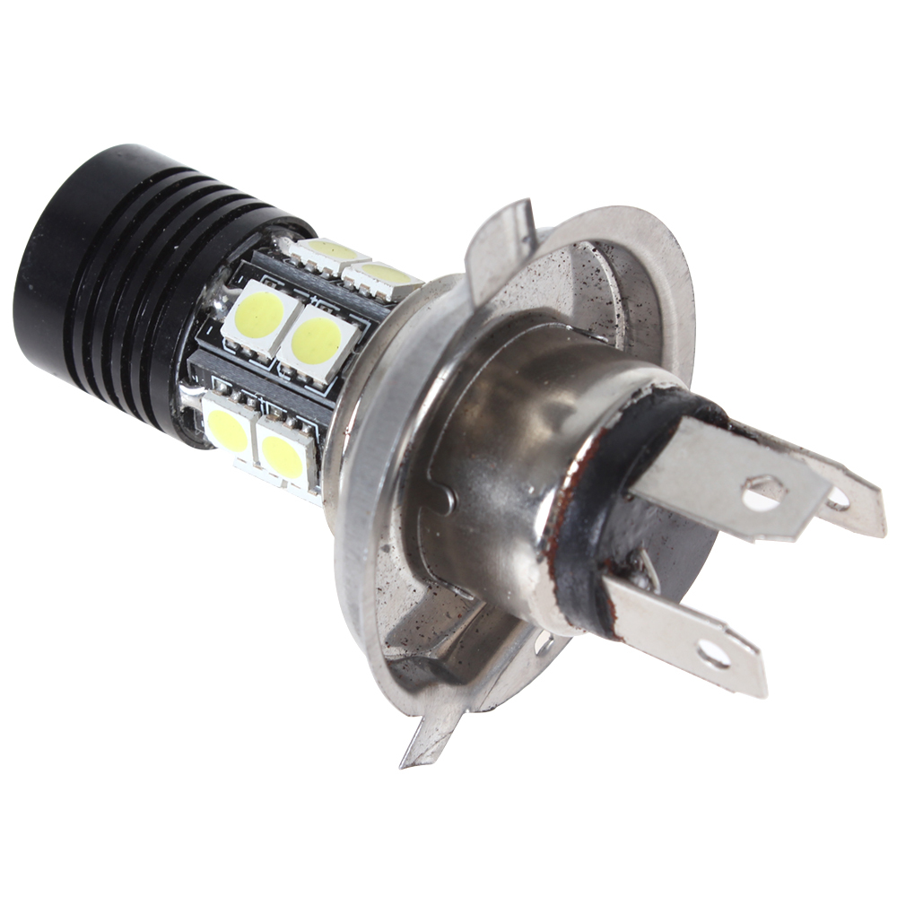 12v 5.5w h4 super bright auto car led foglights drl daytime running lights bulb led fog lamp with cree xp-e + 12 x 5050 smd leds